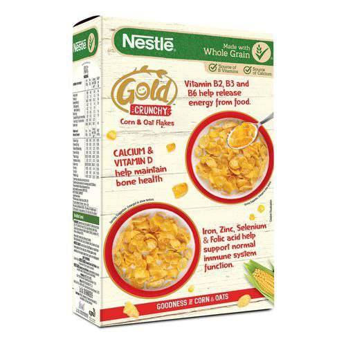 Nestle Gold Crunchy Corn & Oats Flakes 475g
