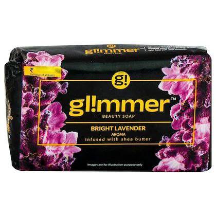 Glimmer Soap  Bright Lavender 100g