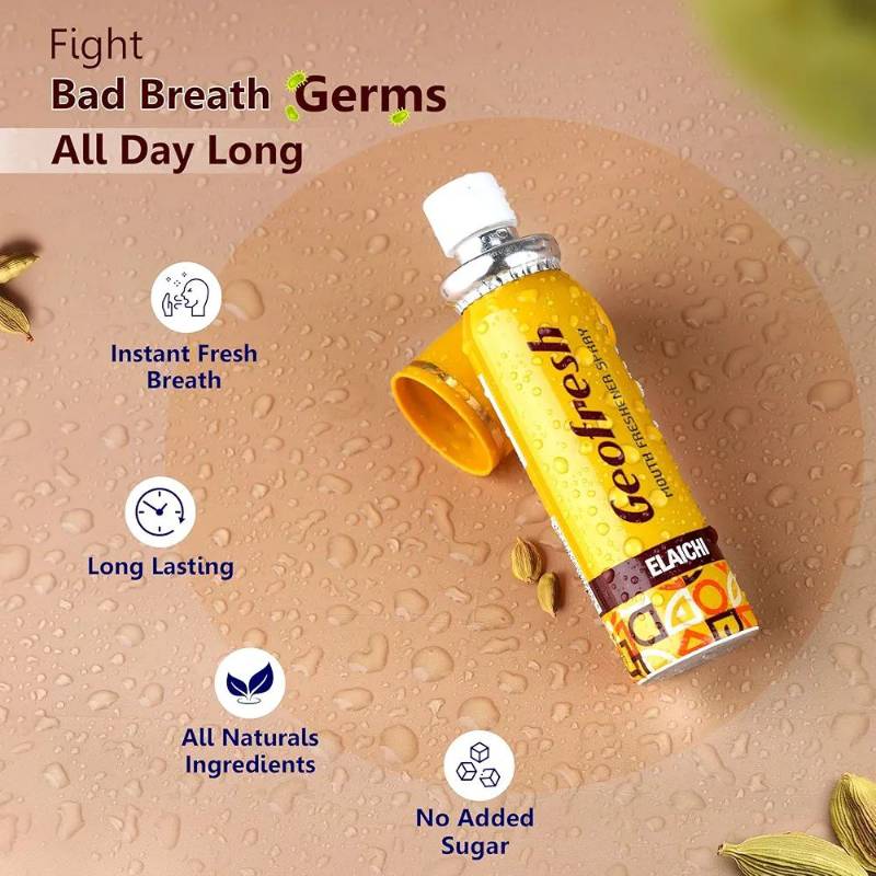 Geofresh Mouth Freshener Spray Elaichi Flavour 15g