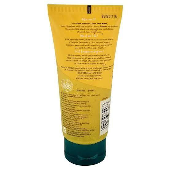 Himalaya Fresh Start Oil Clear Lemon Face Wash 50ml
