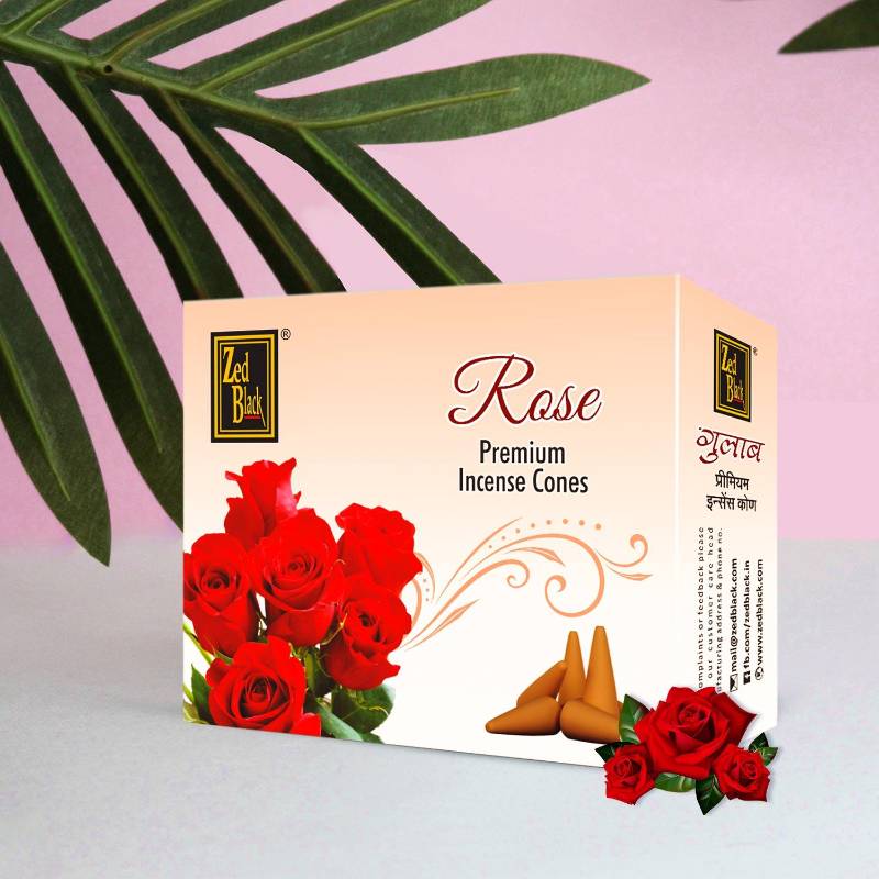 Zed Black Rose Incense Cone