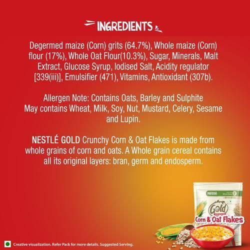 Nestle Gold Crunchy Corn & Oats Flakes 475g