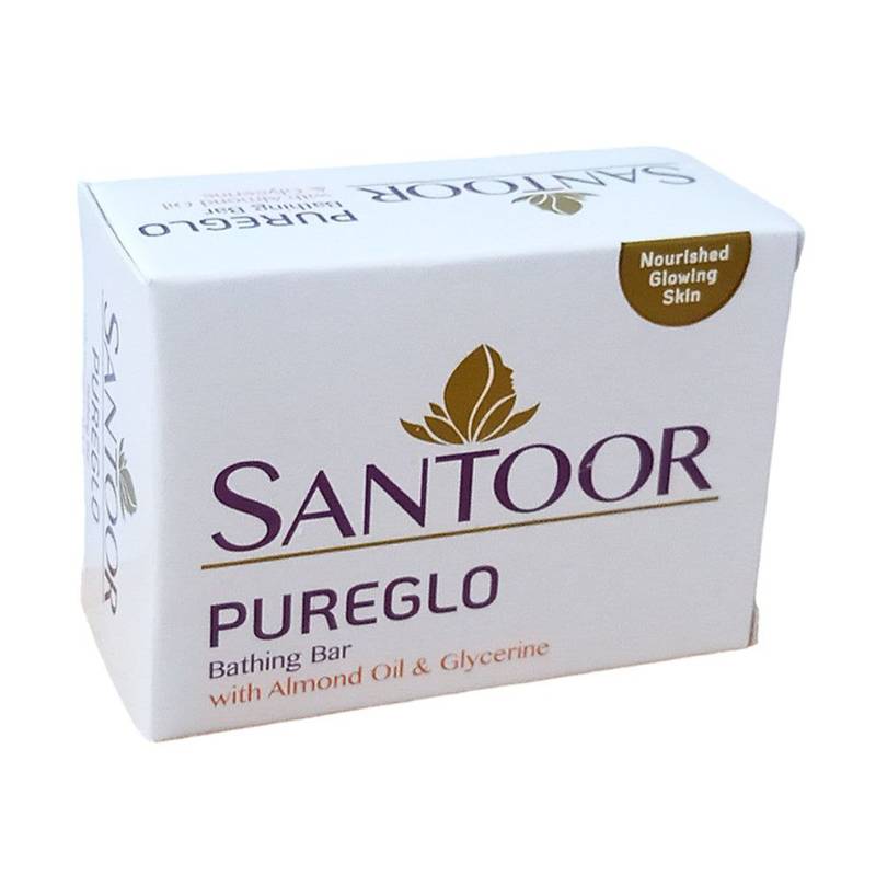Santoor Pureglo Bathing Bar Soap 375g