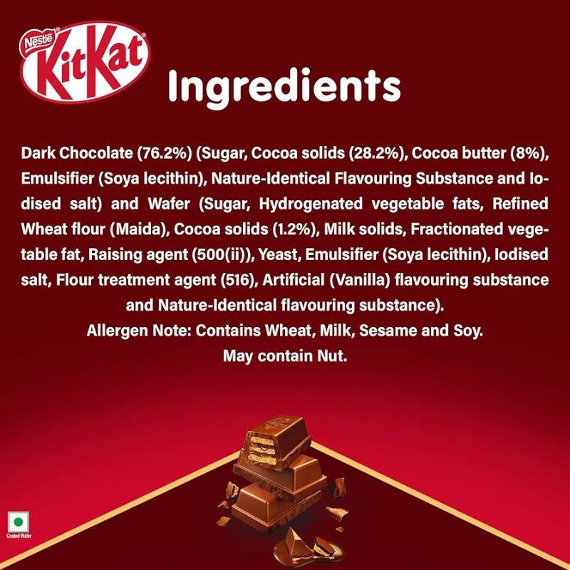 Nestle Kitkate dark Chocolate Coted Wafer 50g