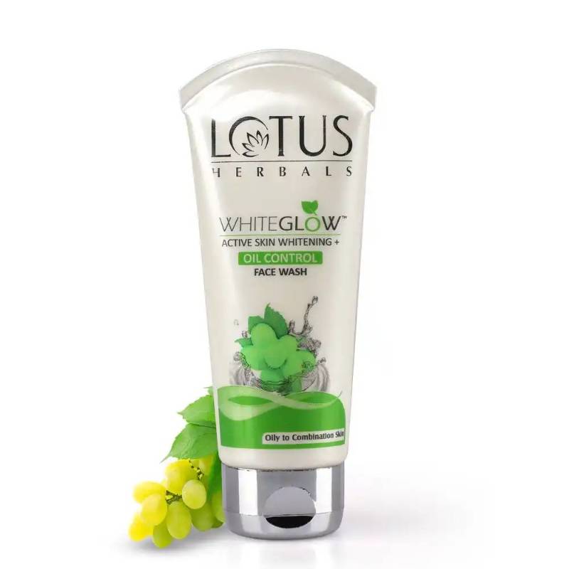 Lotus Herbals White Glow Active Skin Whitening Oil Control Face Wash 50g