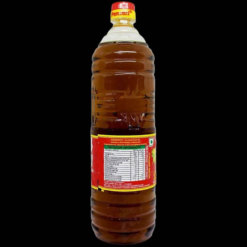 Pansari Kacchi Ghani Mustard Oil Bottle 1L