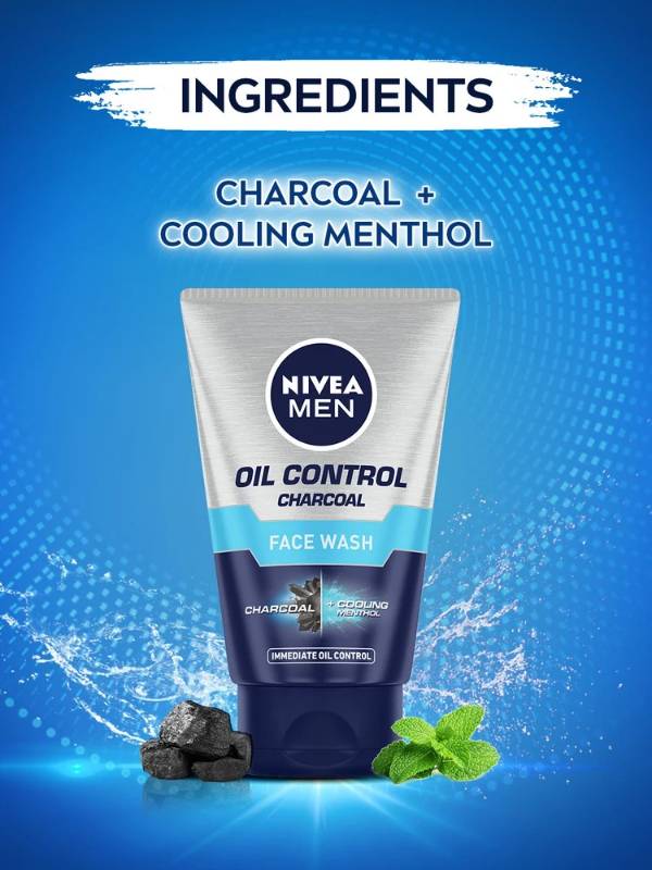Nivea Oil Control Charcoal Face Wash 100g