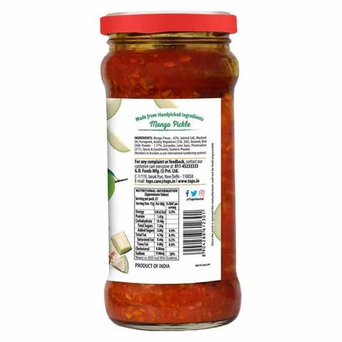 Tops Gold Mango Pickle 375g