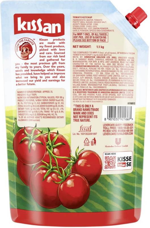 Kissan Fresh Tomato Ketchup 1.1kg