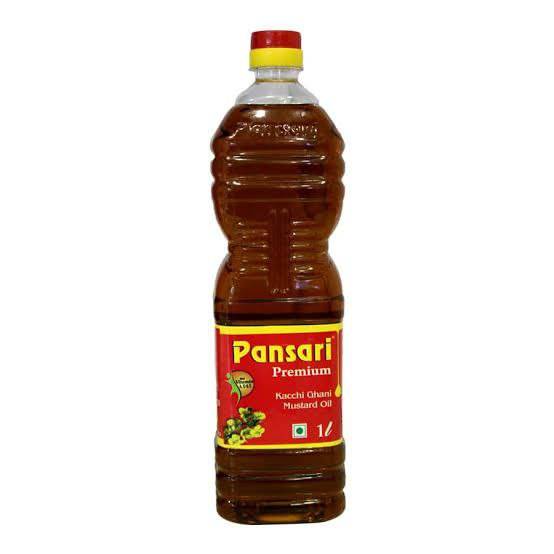 Pansari Kacchi Ghani Mustard Oil Bottle 1L