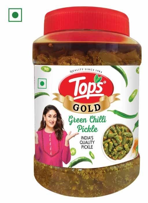 Tops Gold Green Chilli Pickle 90g