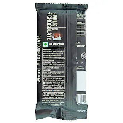 Amul Milk Chocolate 40g
