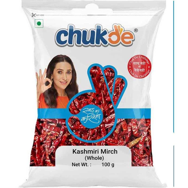 Chukde Kashmiri Mirch Whole 100g