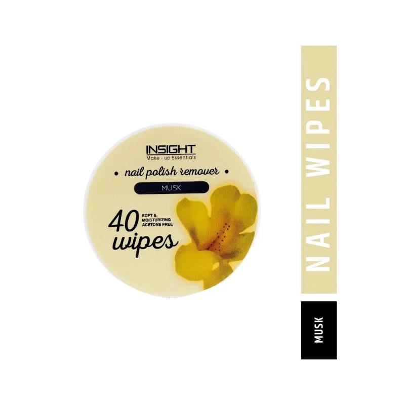 insight Nail Polish Remover Musk 40Wipes