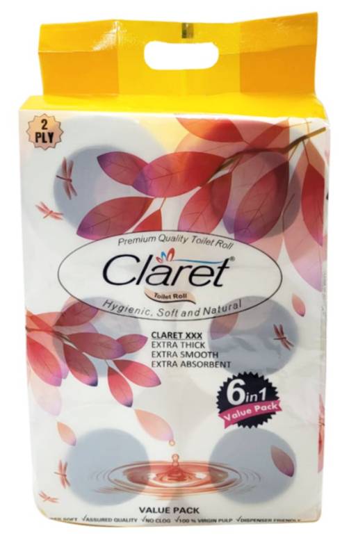 Claret Toilet Roll 6 in 1