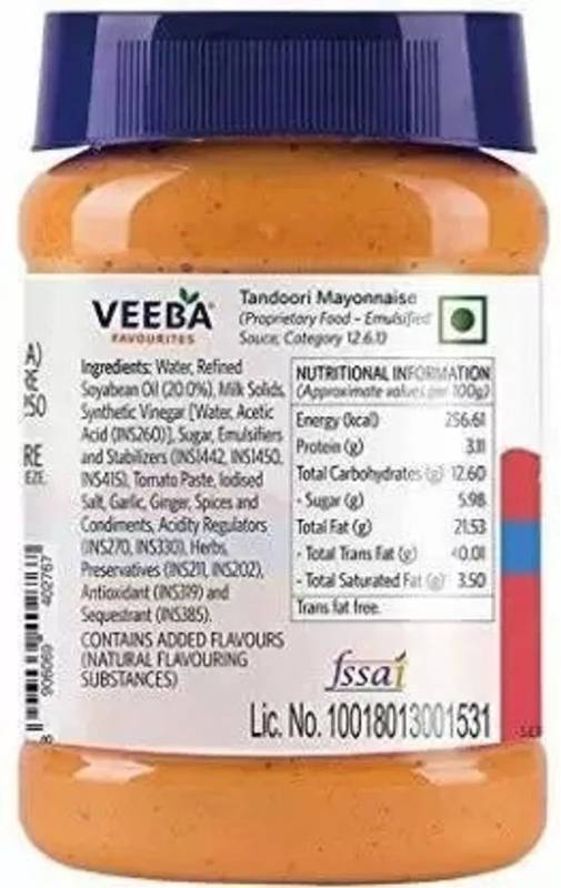 Veeba Mayonnaise Tandoori 250g
