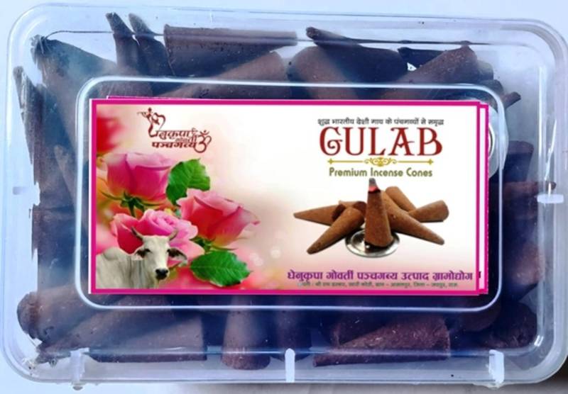Zed Black Gulab Premium Dhoop Cone 100g