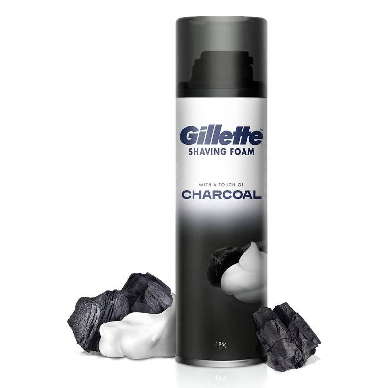 Gillette Shaving Foam Charcoal 196g