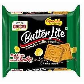 Priyagold Butter Lite Namkeen jeera Lite Biscuits 140g