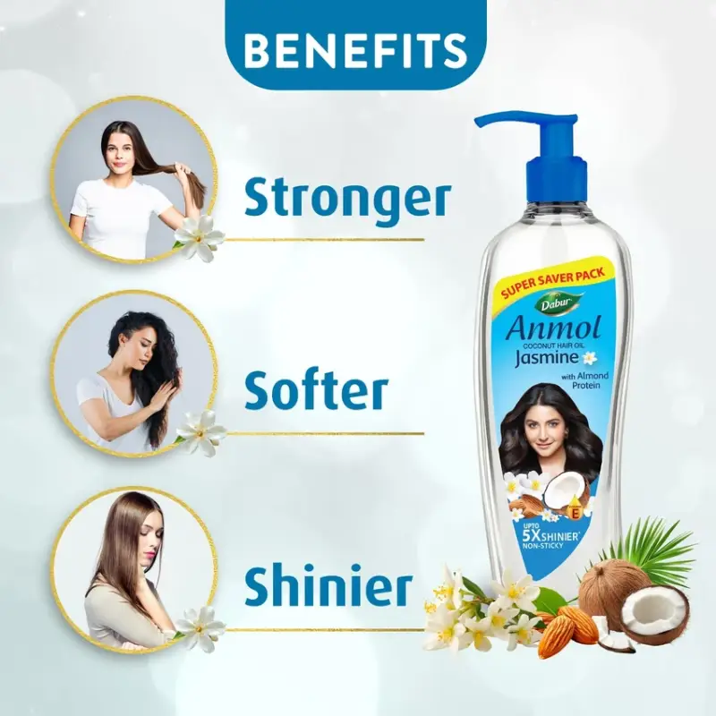 Dabur Anmol Jasmine Hair Oil 175ml