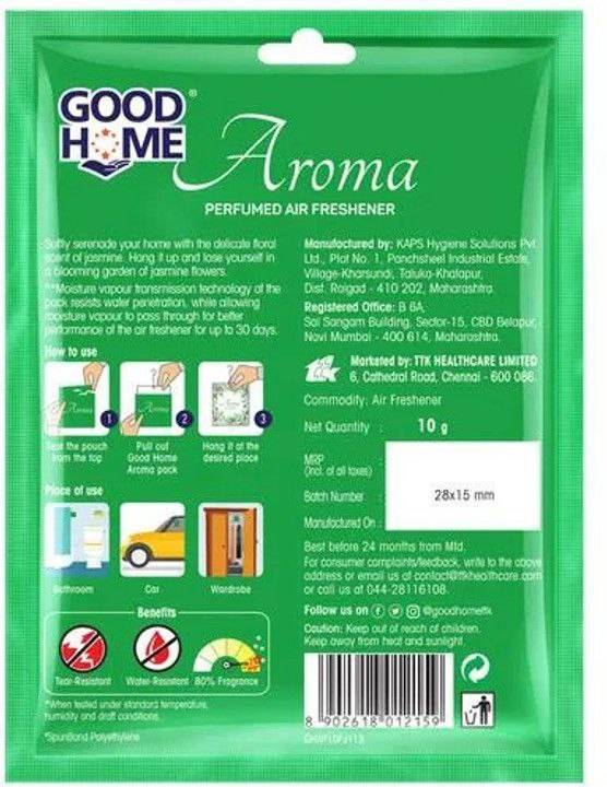 Good Home Aroma Perfumed Air Freshener Fragrant Jasmine 10g