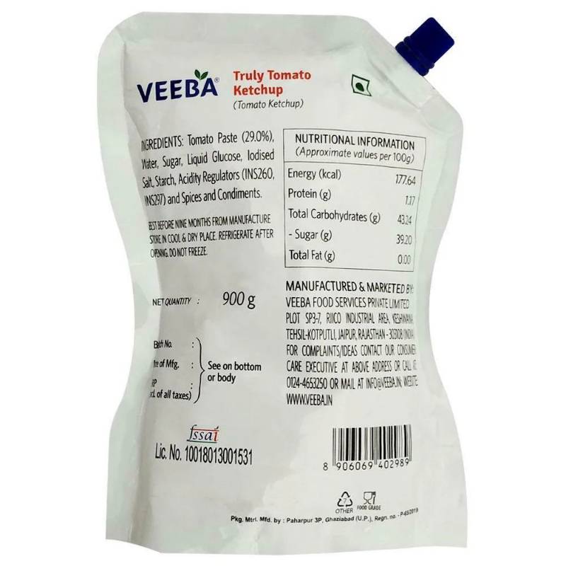 Veeba Tomato Ketchup 900g