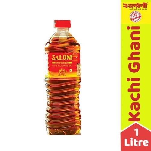 Saloni Kachi Ghani Mustard Oil Bottle 1 L