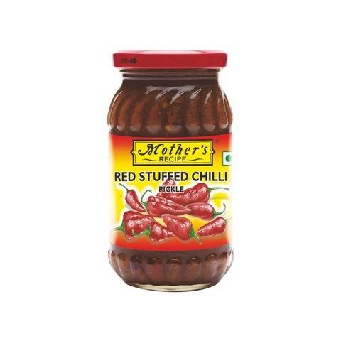 Mother Recipe Red Stuffed Chilli Pickle 400g