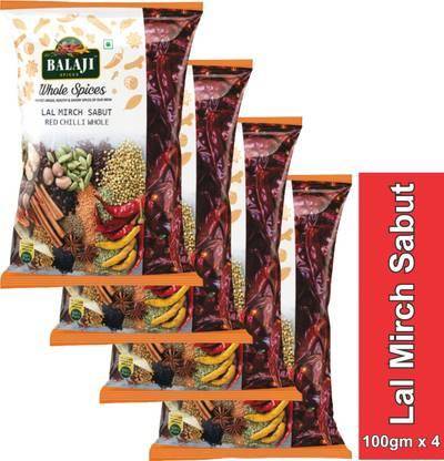 Balaji Lal Mirch Sabut 100g