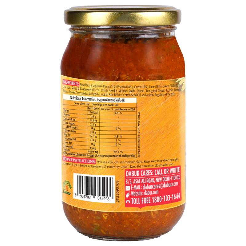 Dabur Homemade Mixed Pickle 400g