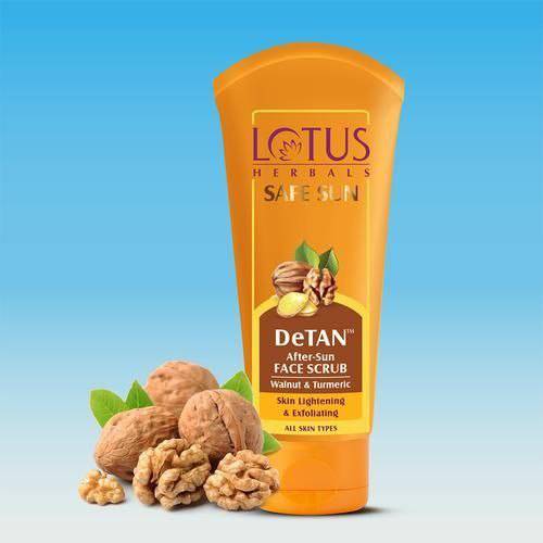 Lotus Detan After Sun Face Scrub Walnut & Turmeric 100g