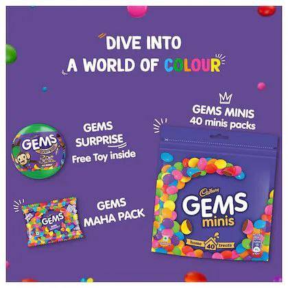 Cadbury Maha Pack Gems More Chocolate 17.4g