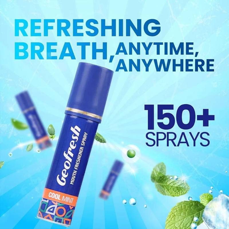 Geofresh Mouth Freshener Spray Cool Mint Flavour 15g