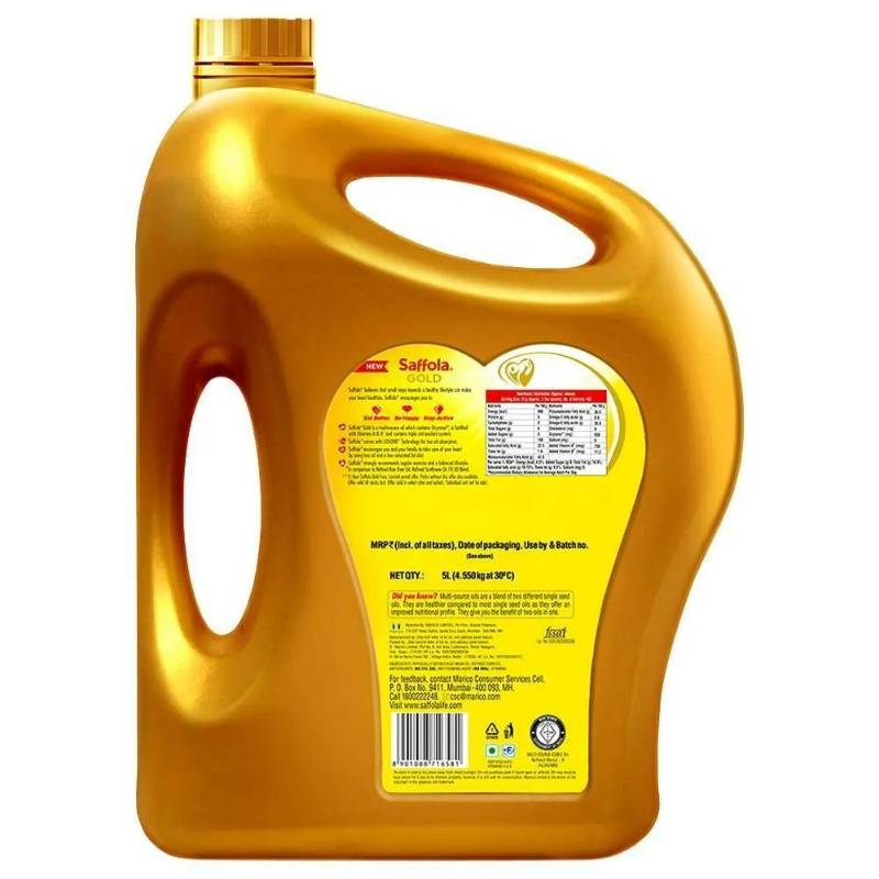 Saffola Gold Refined Oil Jar 5L