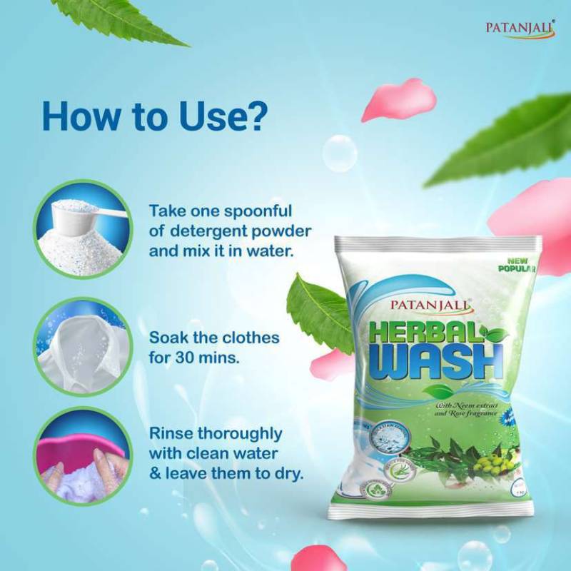 Patanjali Herbal Wash Detergent Powder 1KG