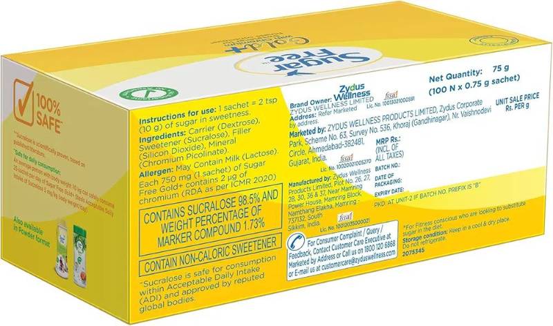 Sugar Free Gold Tea Bags 100N