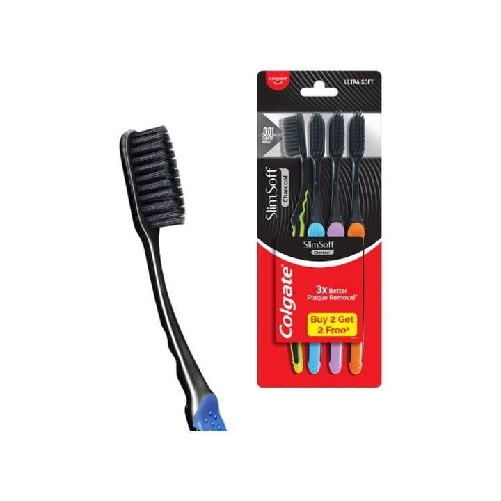 Colgate Slim Soft Charcoal Toothbrash B2G2F