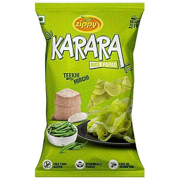 Zippy Karara Teekhi Mirchi Papad 200gm