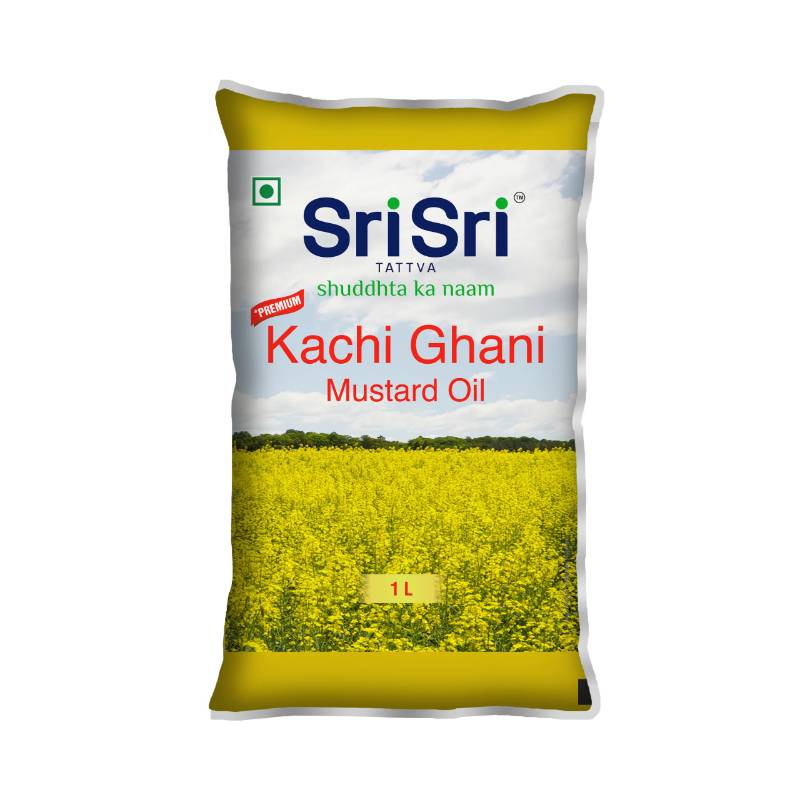 Sri Sri Pouch Mustard Oil 1L