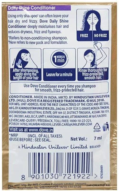 Dove Daily Shine Conditioner 7ml