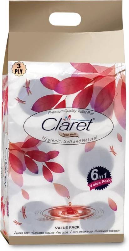 Claret Toilet Roll 6 in 1