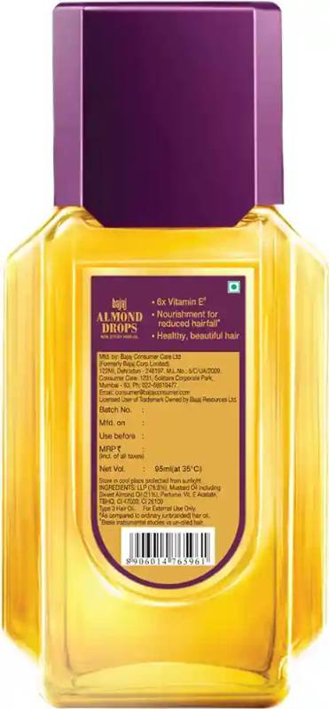 Bajaj Almond Drops Hair Oil 95 ML
