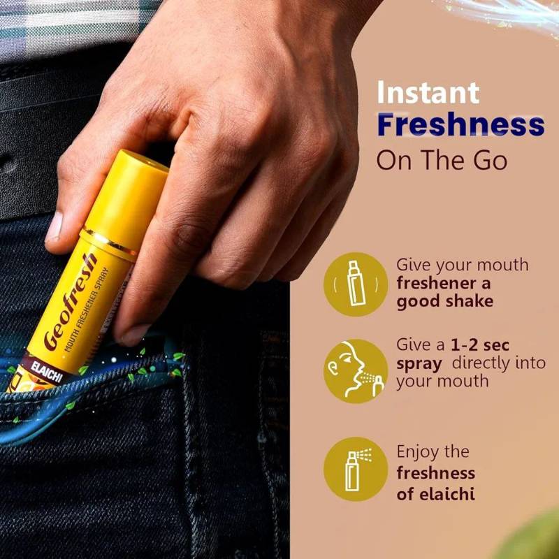 Geofresh Mouth Freshener Spray Elaichi Flavour 15g