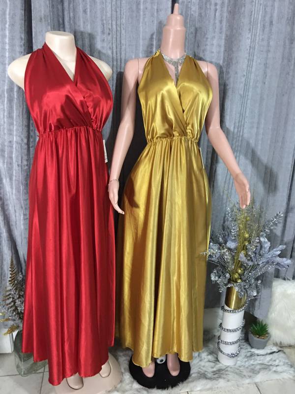 Red and Gold Backless