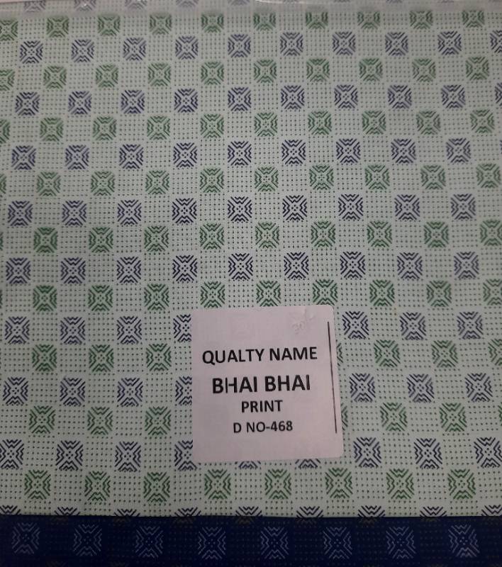 FB132- 100% Polyester, Plain Weave, Printed Fabric. Quality- Bhai Bhai Print
