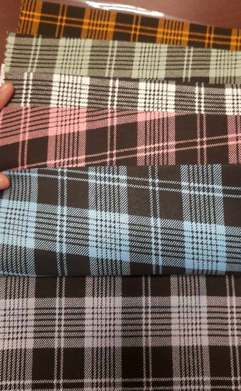 FB66- 100% Poly, Yarndyed Checks. Quality-Audi Checks