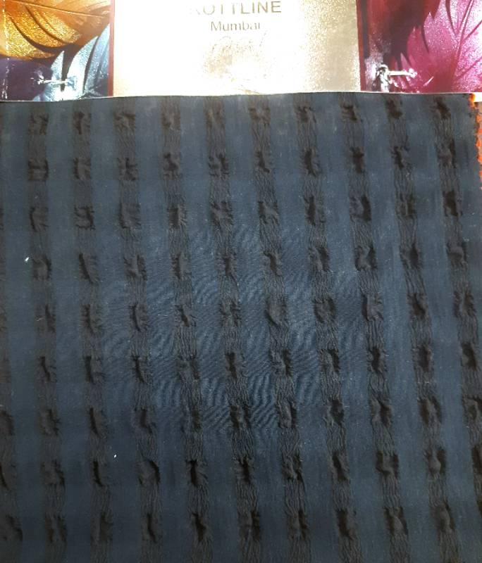 FB85- 100% Polyester, Yarndyed Checks, Nexon Checks Popcorn Fabric