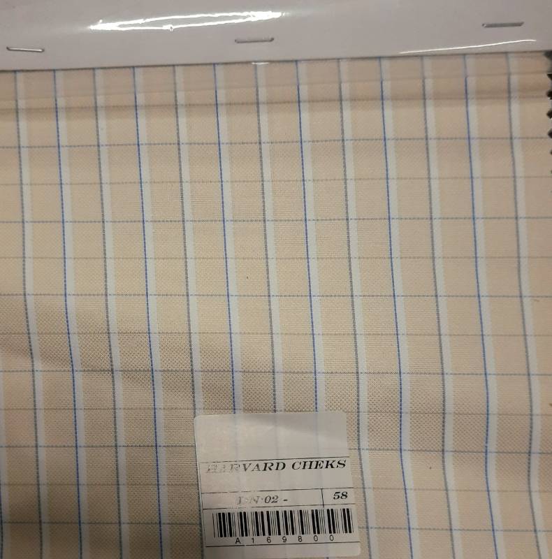 FB68-100% Poly, Yarndyed Checks, Dobby Weave, Quality- Harvard Checks