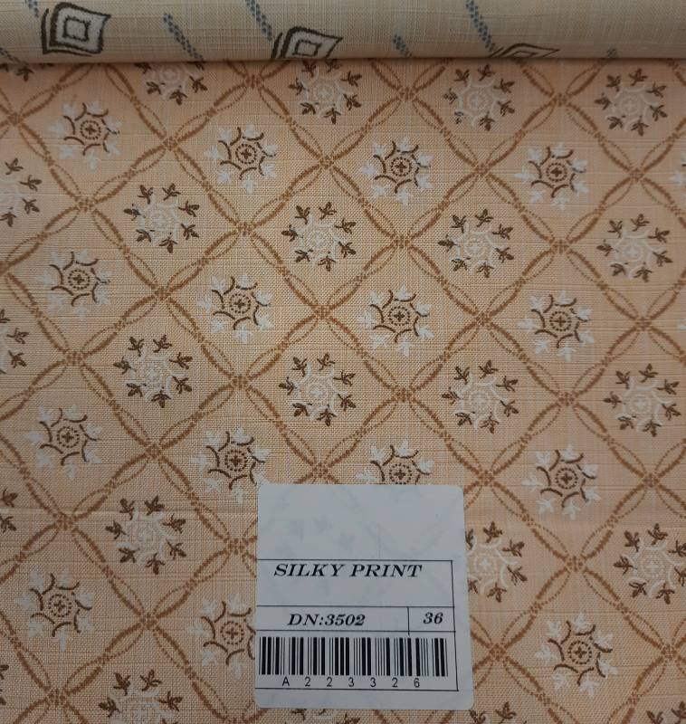 FB111- 100% Polyester, Plain Weave, Printed Fabric. Quality-  Silky Print