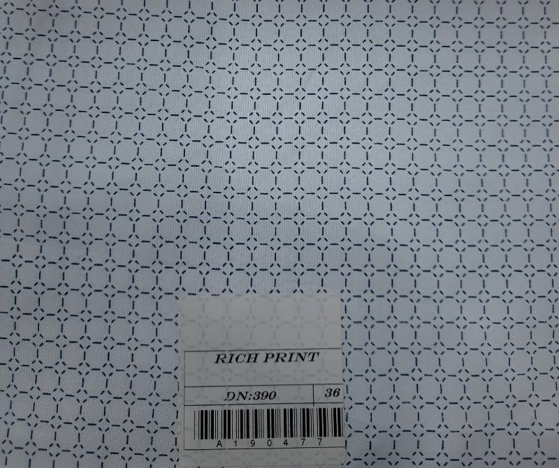 FB100- 100% Polyester, Plain Weave, Printed Fabric. Quality- Rich Print